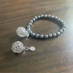Origami Owl Lisa Hoffman fragrance bead bracelet and pendant